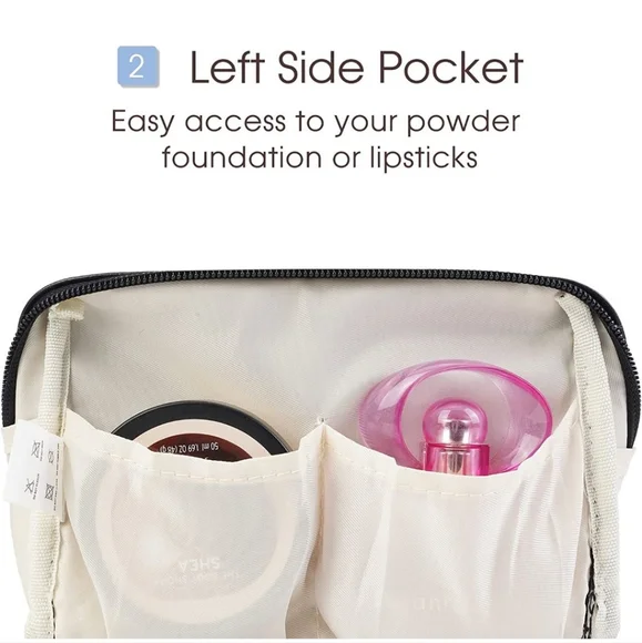 Faux Croc Vegan Leather Makeup Case - Picture 5 of 10